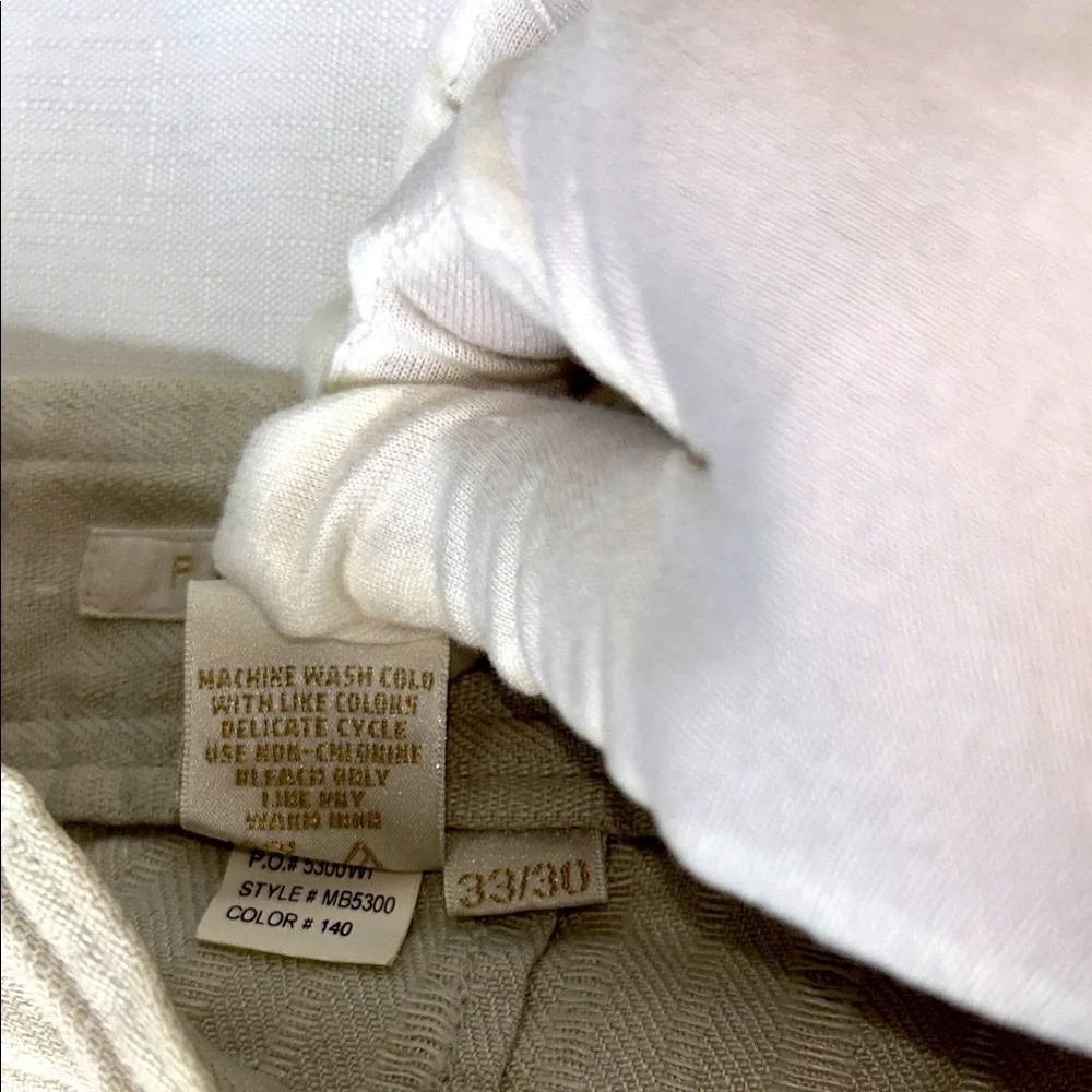 Perry Ellis Tan Cargo Pants Lightweight Relaxed Fit